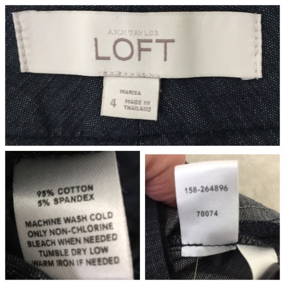 LOFT Wide Waistband Trousers Marisa Fit Blue 4 - Picture 4 of 8